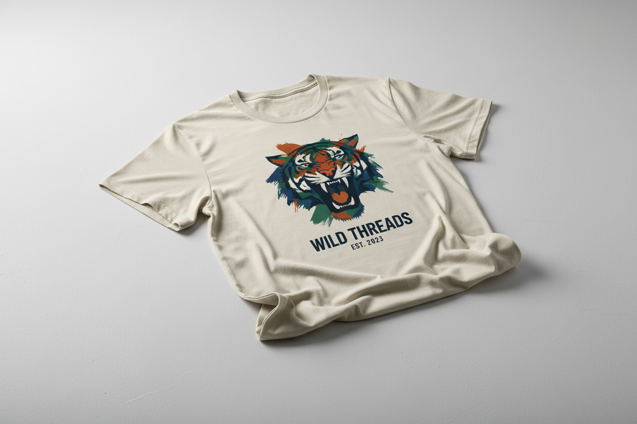 t shirt mockup with a front print